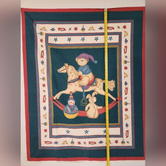 Vintage Baby Quilt (44" x 36") Fabric Panel, Marcia's Pony 1996 - Picture 7 of 12